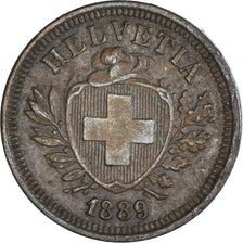 Münze, Schweiz, Rappen, 1889