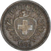 Coin, Switzerland, Rappen, 1889