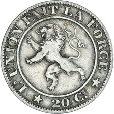 Münze, Belgien, 20 Centimes, 1861