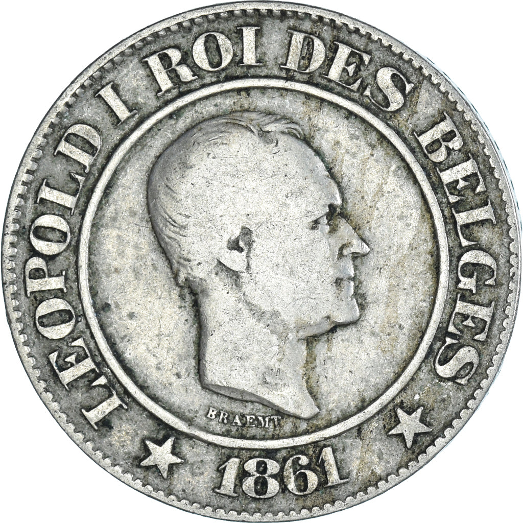 Moneta, Belgia, 20 Centimes, 1861