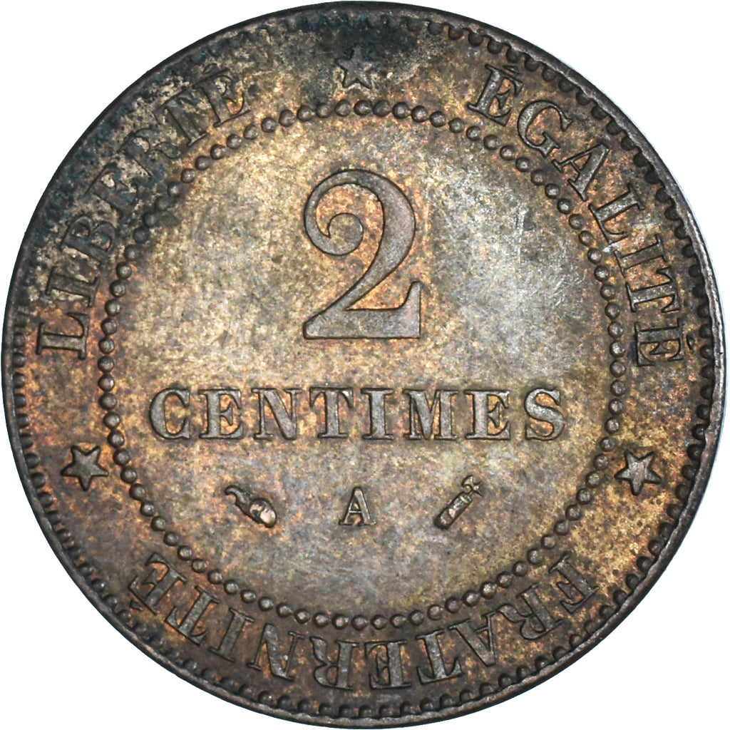 Münze, Frankreich, 2 Centimes, 1888