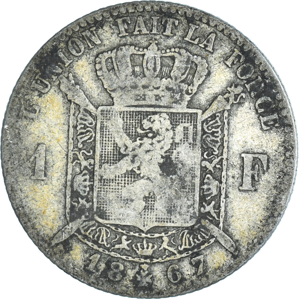 Moneta, Belgio, Franc, 1867