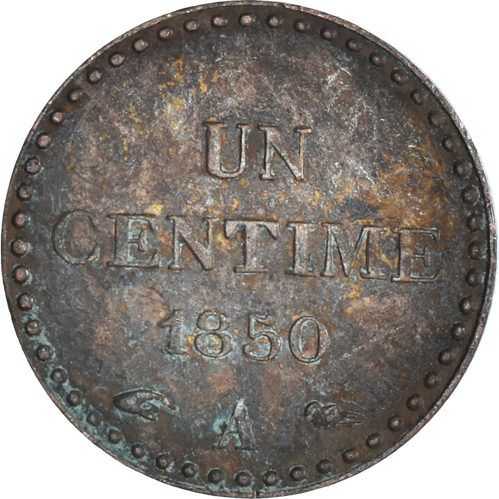 Monnaie, France, Centime, 1850