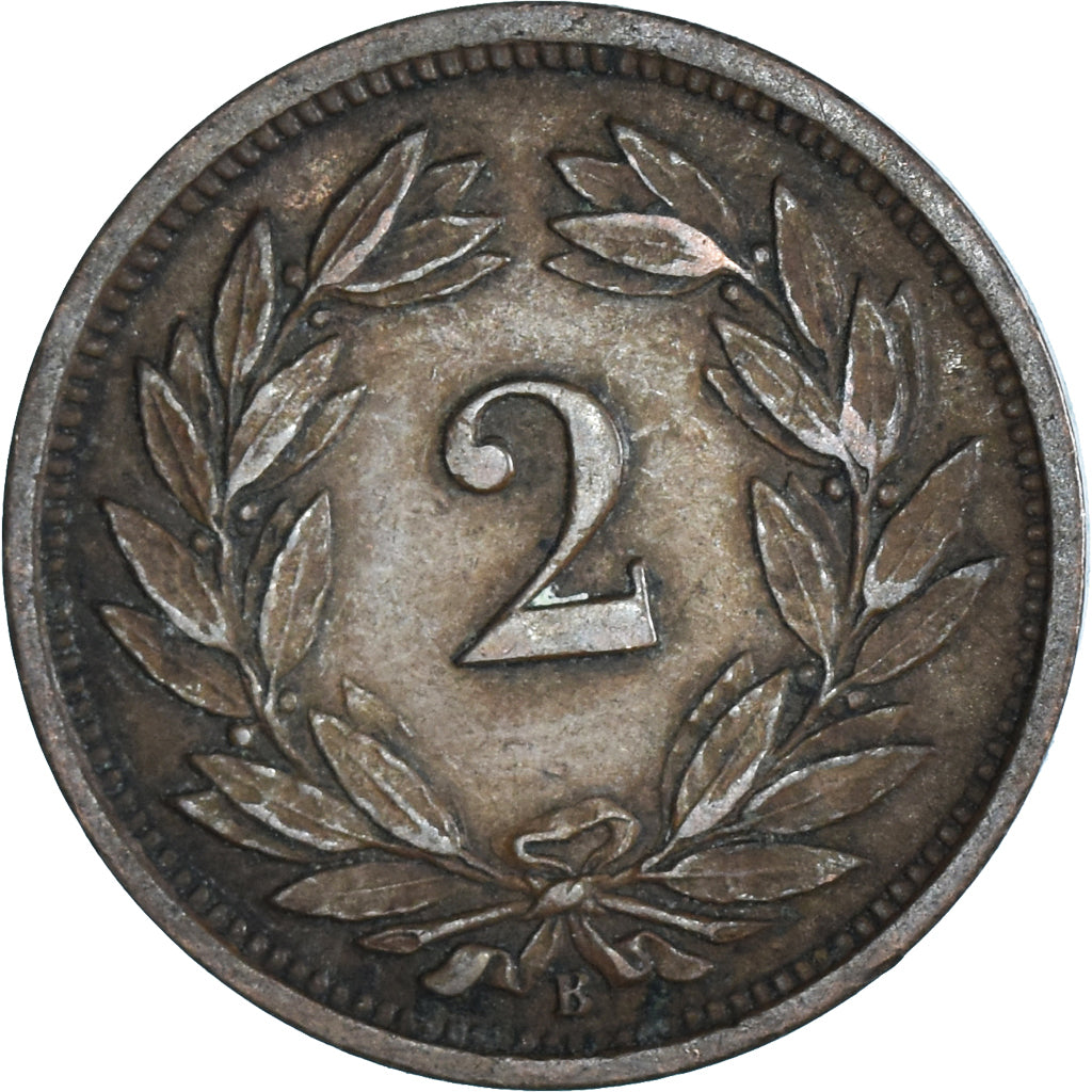 Moneda, Suiza, 2 Rappen, 1875