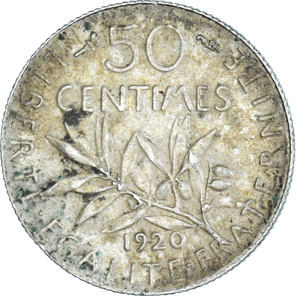 Moneda, Francia, 50 Centimes, 1920