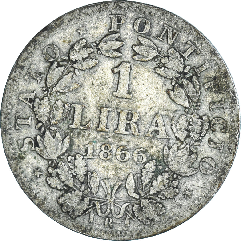 Moneda, Estados italianos, Lira, 1866