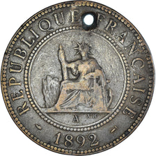 Moneta, FRANCUSKIE INDOCHINY, Cent, 1892
