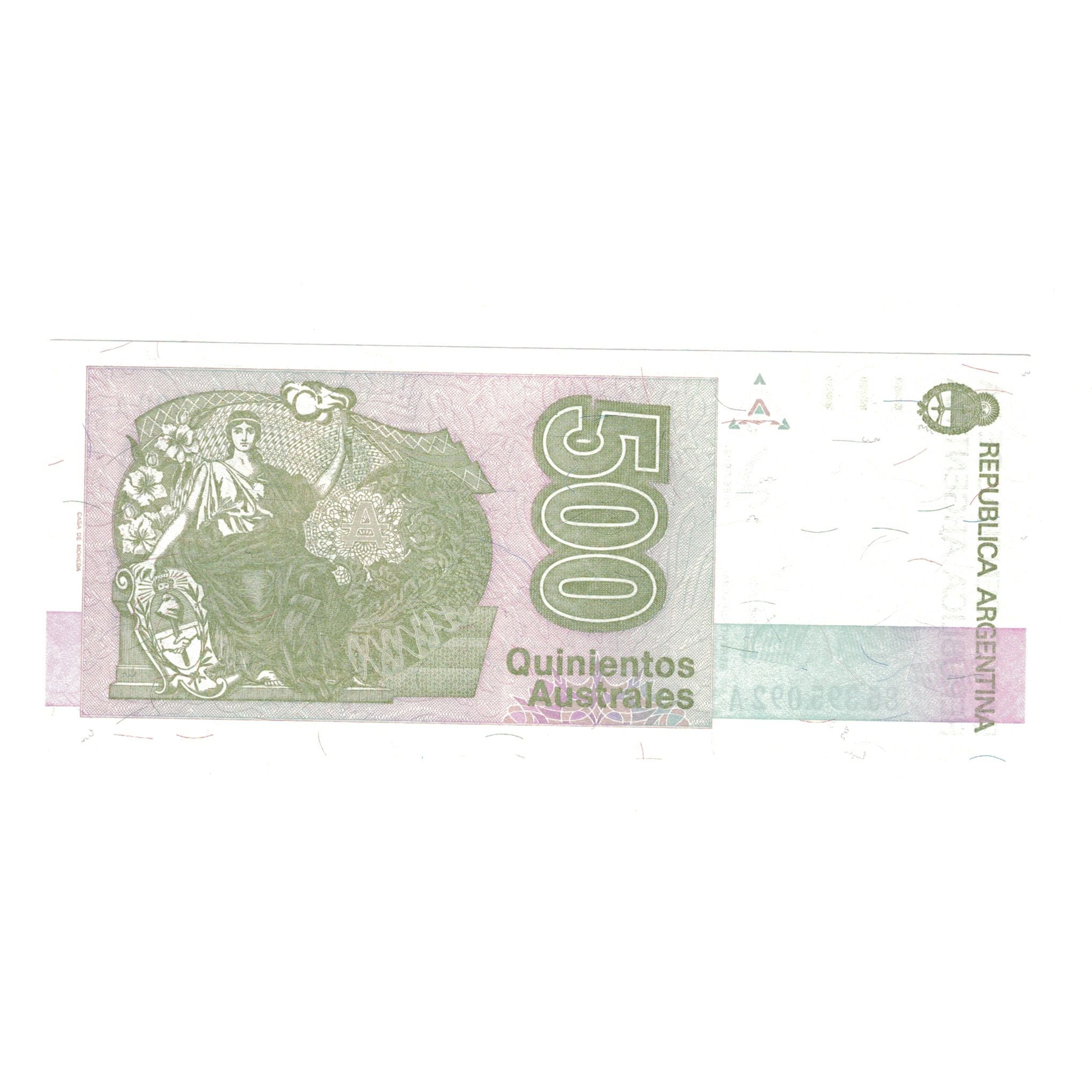 Banknote, Argentina, 500 Australes, 1990, KM:328b, UNC(65-70)