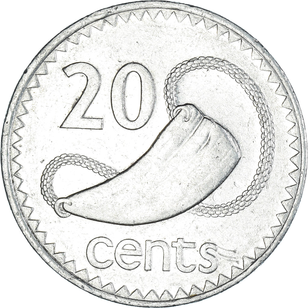 Monnaie, Fidji, 20 Cents, 1990