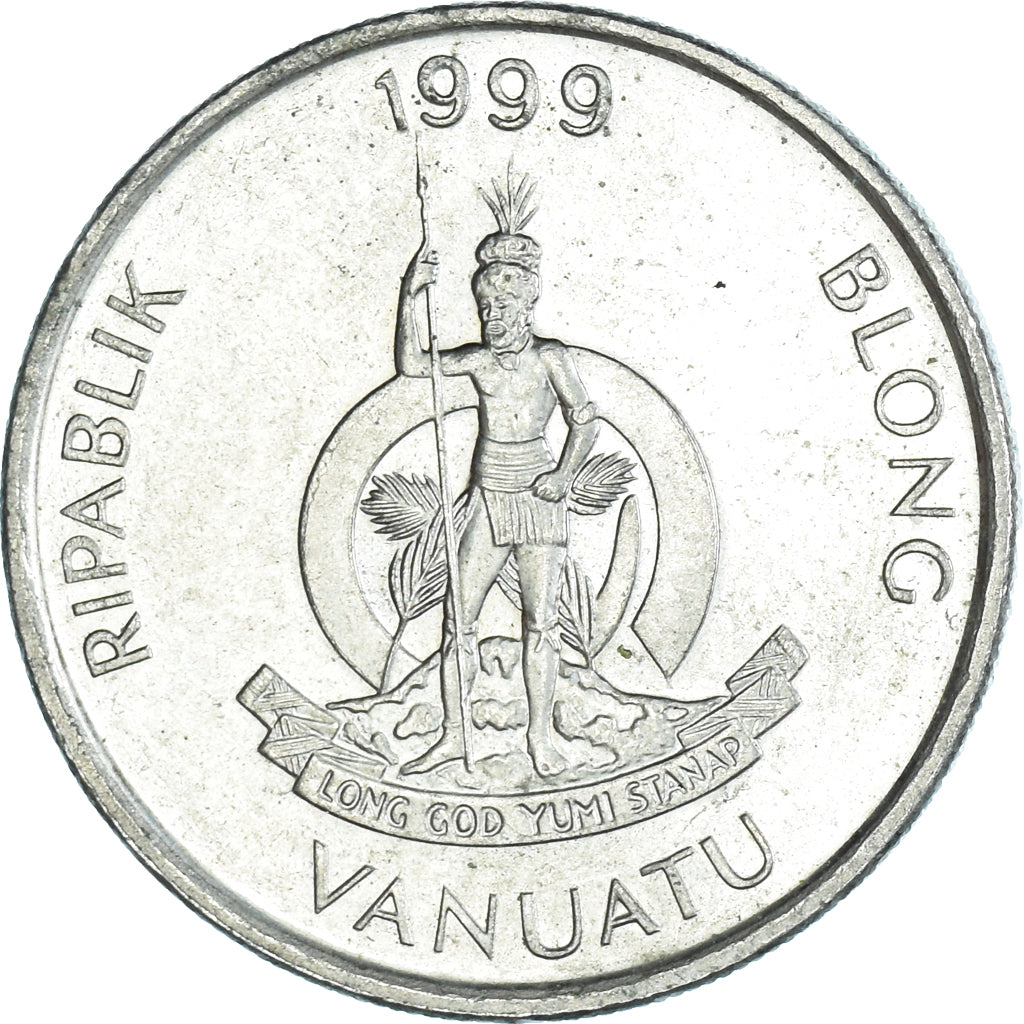 Moneda, Vanuatu, 10 Vatu, 1999