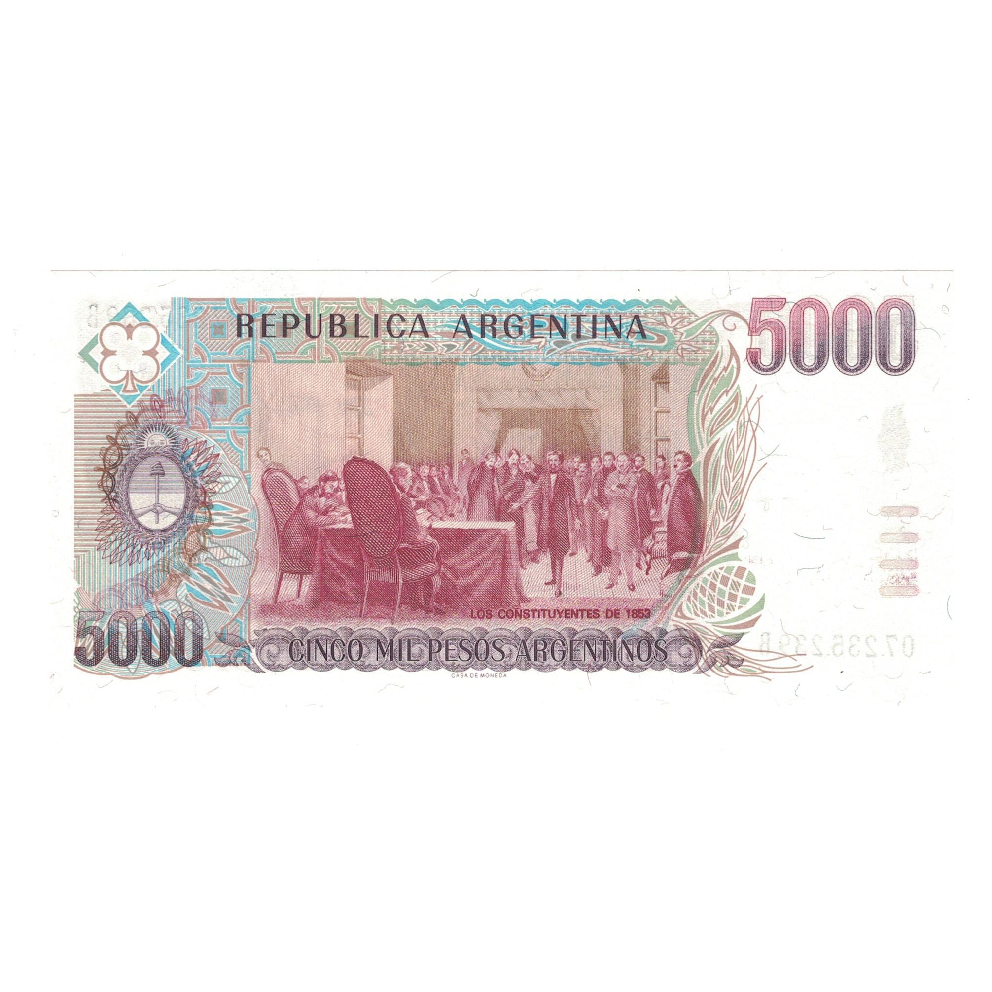 Billete, 5000 Pesos Argentinos, Argentina, KM:318a, UNC