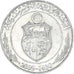 Coin, Tunisia, Dinar, 2009, EF(40-45), Nickel