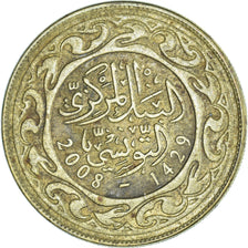 Moneta, Tunisia, 100 Millim, 2008