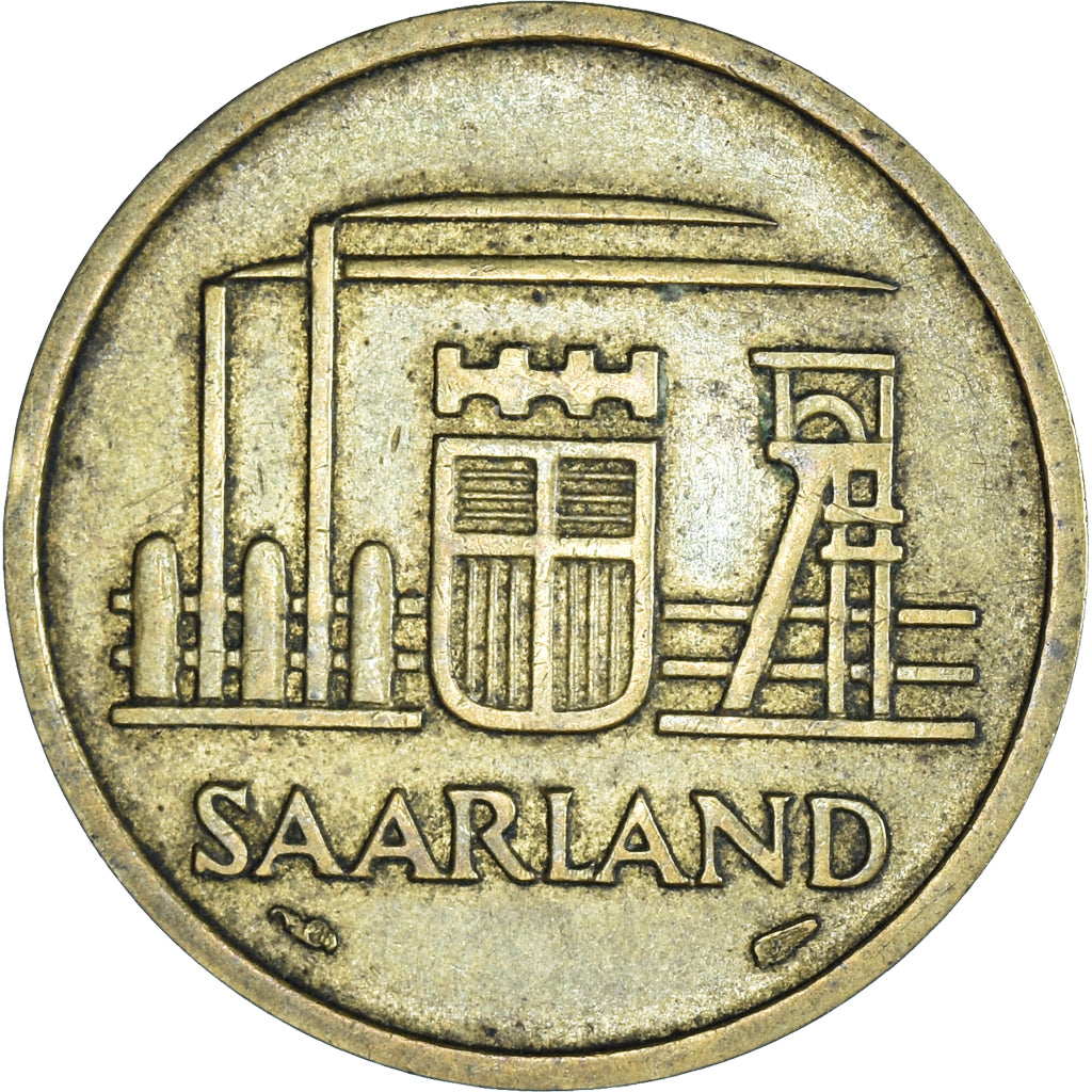 Moneda, SARRE, 20 Franken, 1954