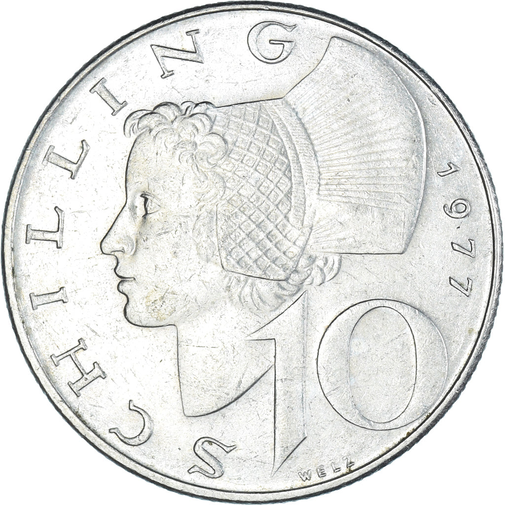 Münze, Österreich, 10 Schilling, 1977