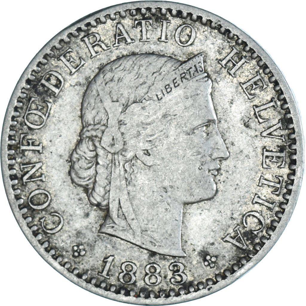 Munten, Zwitserland, 20 Rappen, 1883