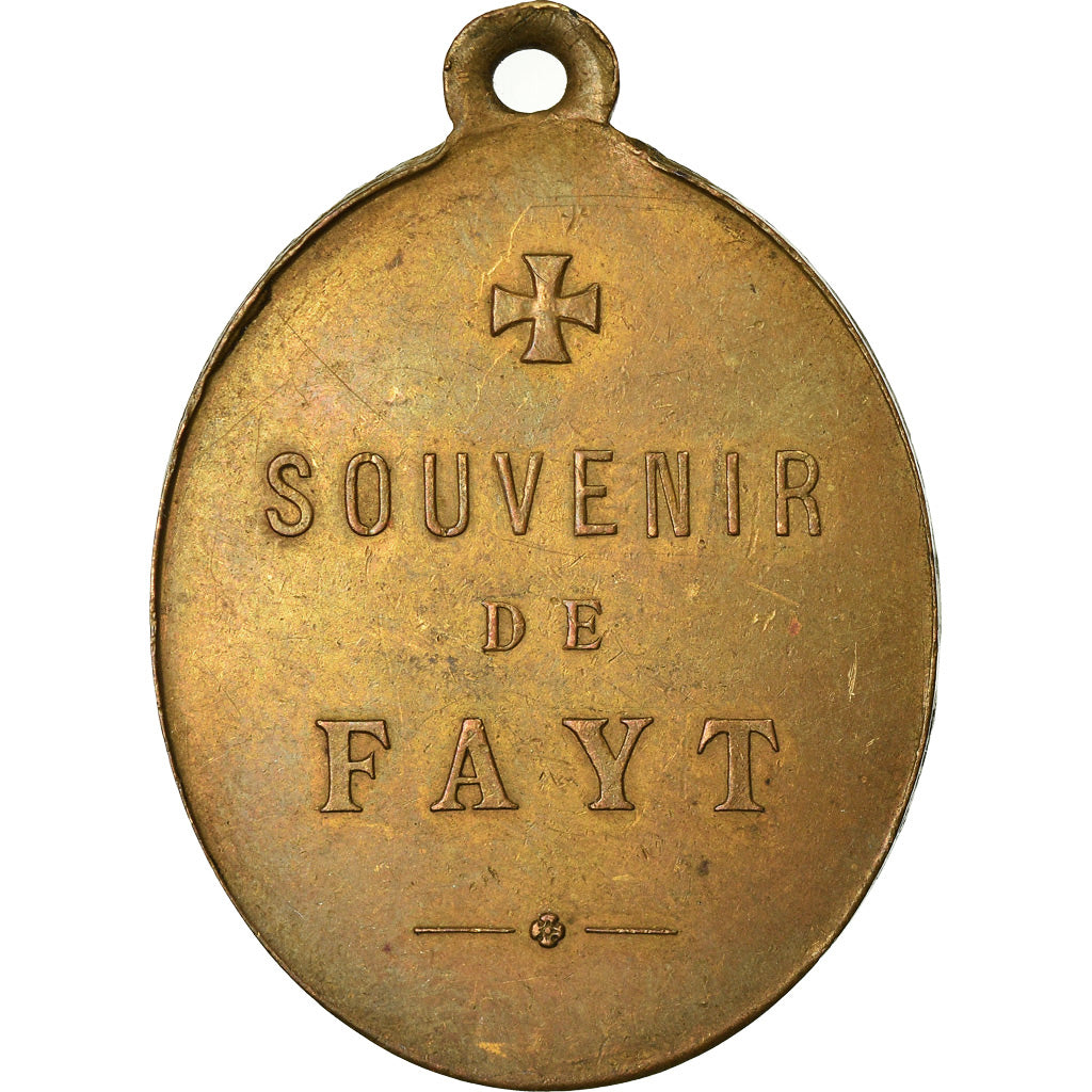 France, Medal, Notre Dame du Travail, Souvenir de Fayt, Religions & beliefs
