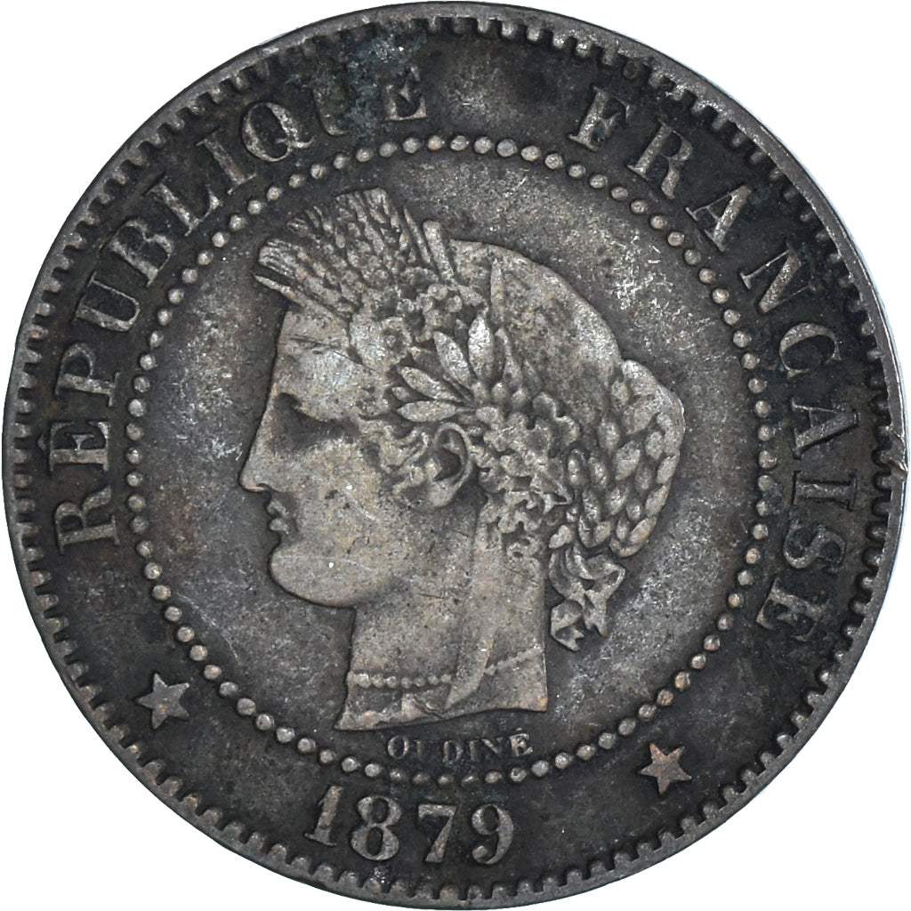 Monnaie, France, 2 Centimes, 1879