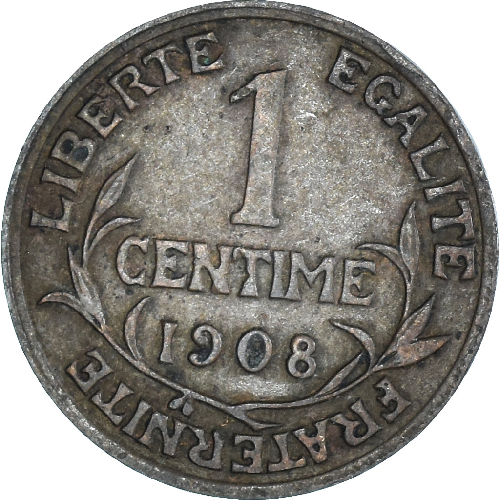 Coin, France, Centime, 1908