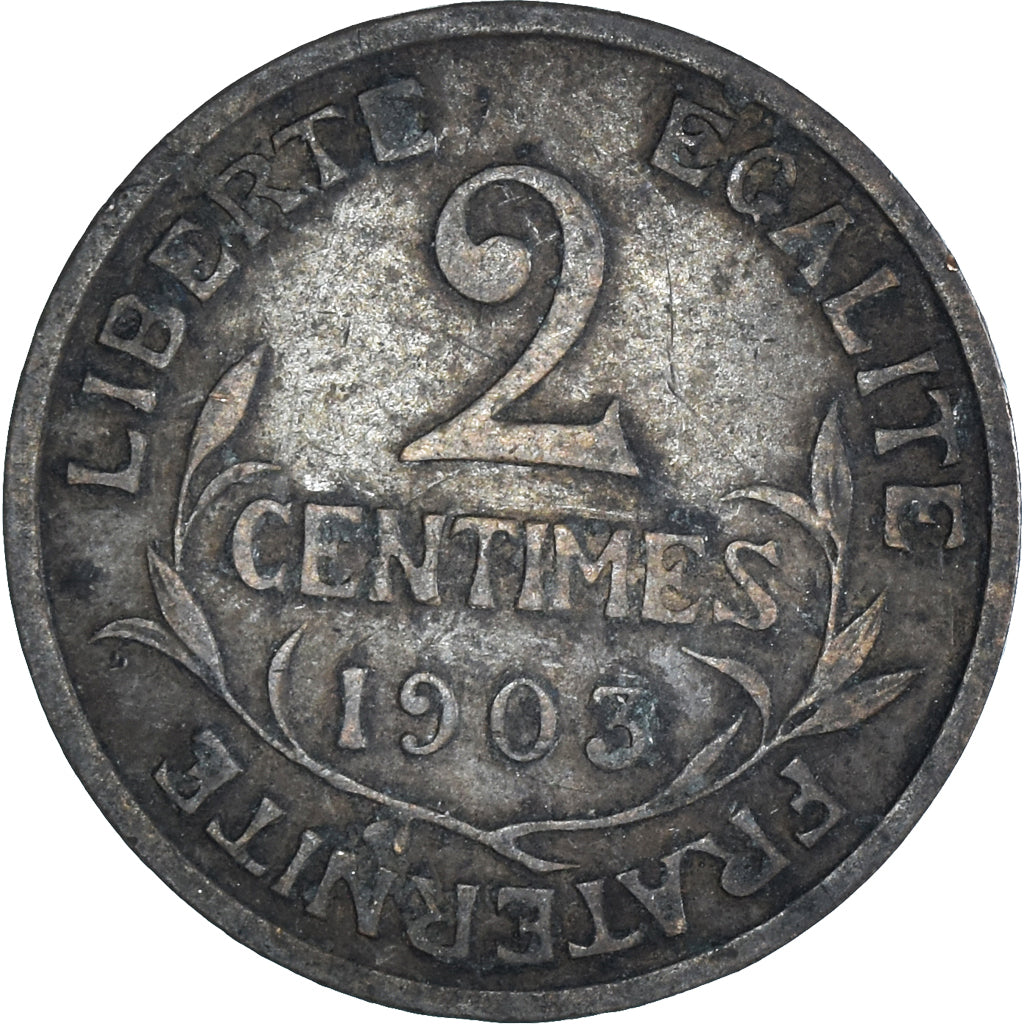 Moeda, França, 2 Centimes, 1903