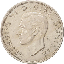 GREAT BRITAIN, 1/2 Crown, 1948, KM #866, AU(55-58), Copper-Nickel, 32.3, 14.37