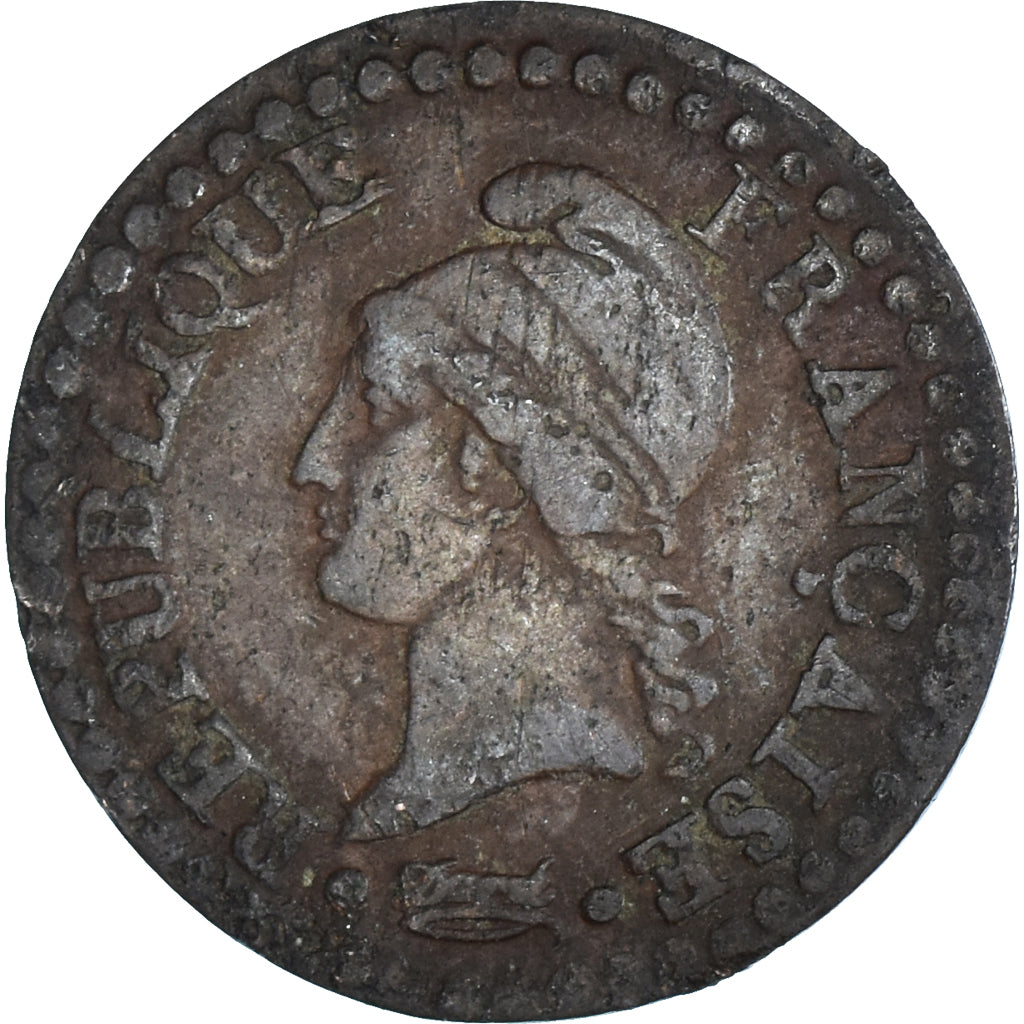 Moneta, Francja, Centime, AN 7