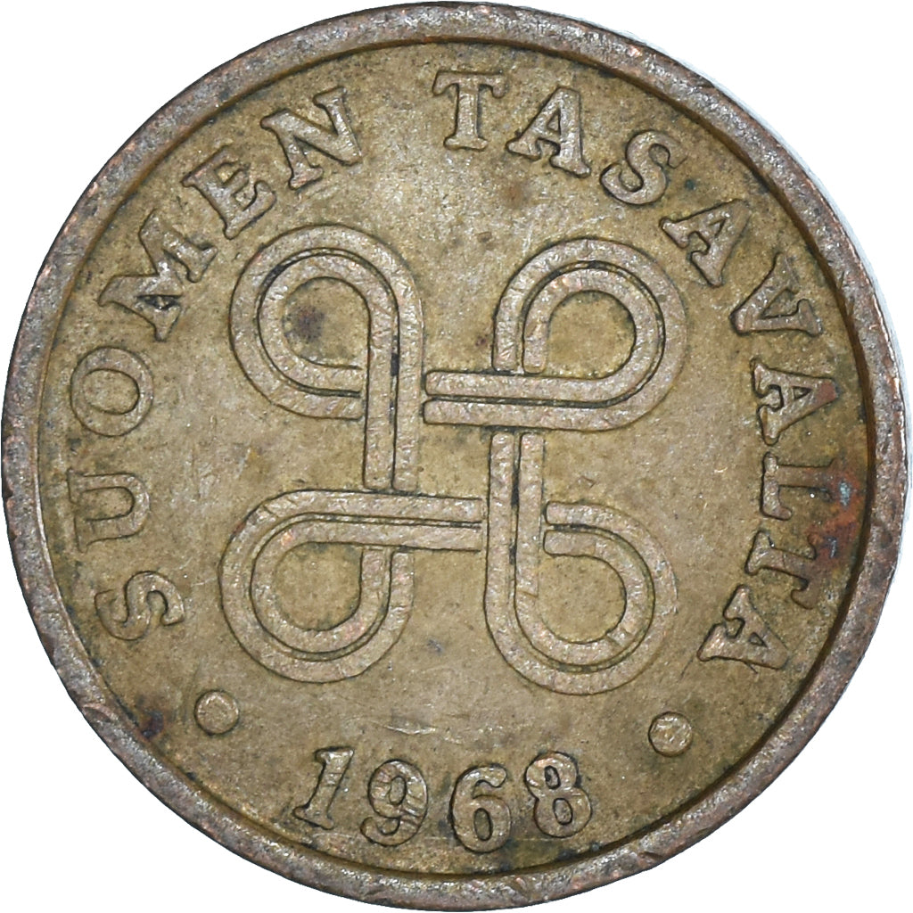 Moneta, Finlandia, 5 Pennia, 1968