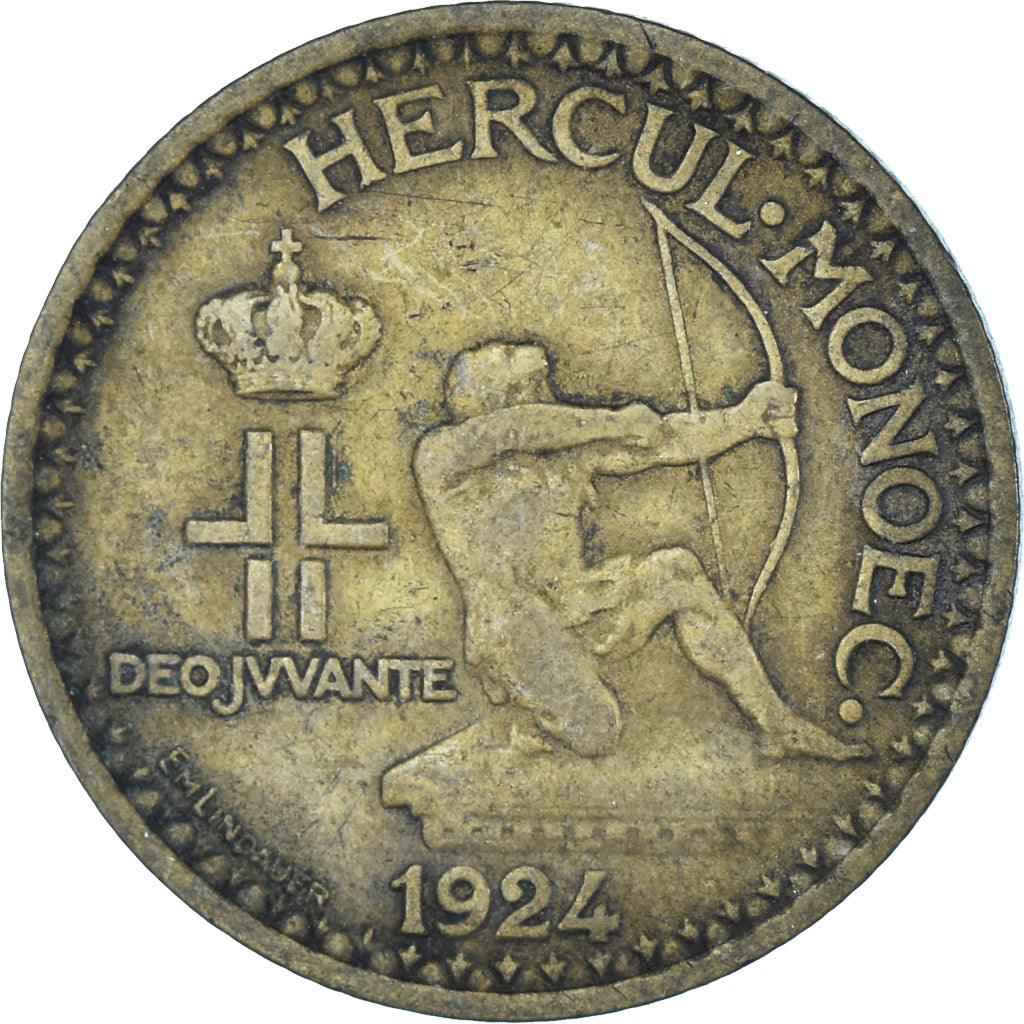 Moneda, Mónaco, Franc, 1924