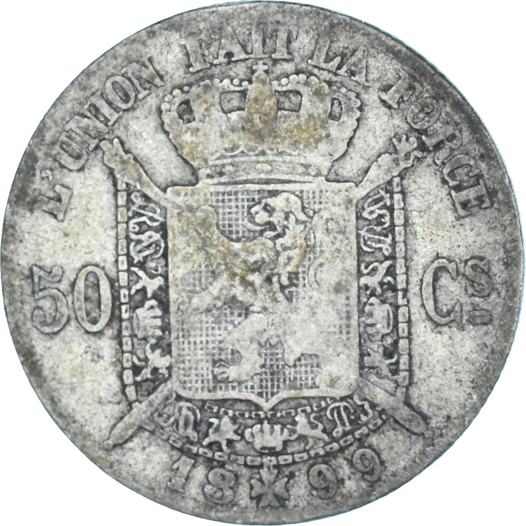 Moneta, Belgia, 50 Centimes, 1899