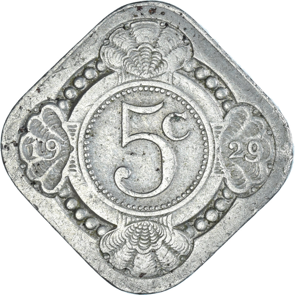 Moneda, Países Bajos, 5 Cents, 1929
