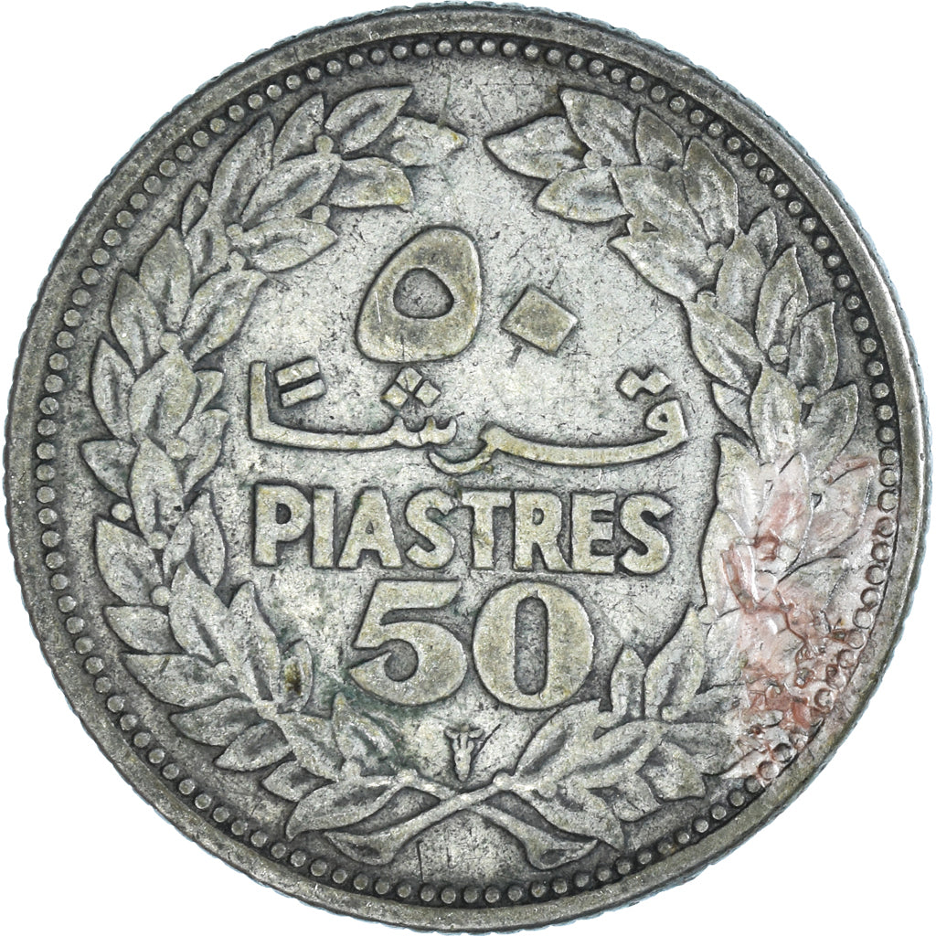 Moneta, Liban, 50 Piastres, 1952