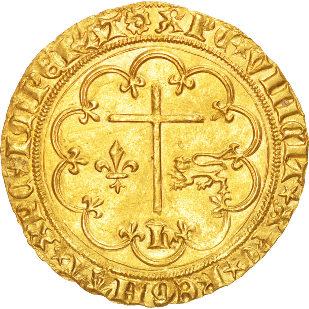 FRANCE, Salut d'or, Troyes, MS(60-62), Gold, Duplessy #443A, 3.46