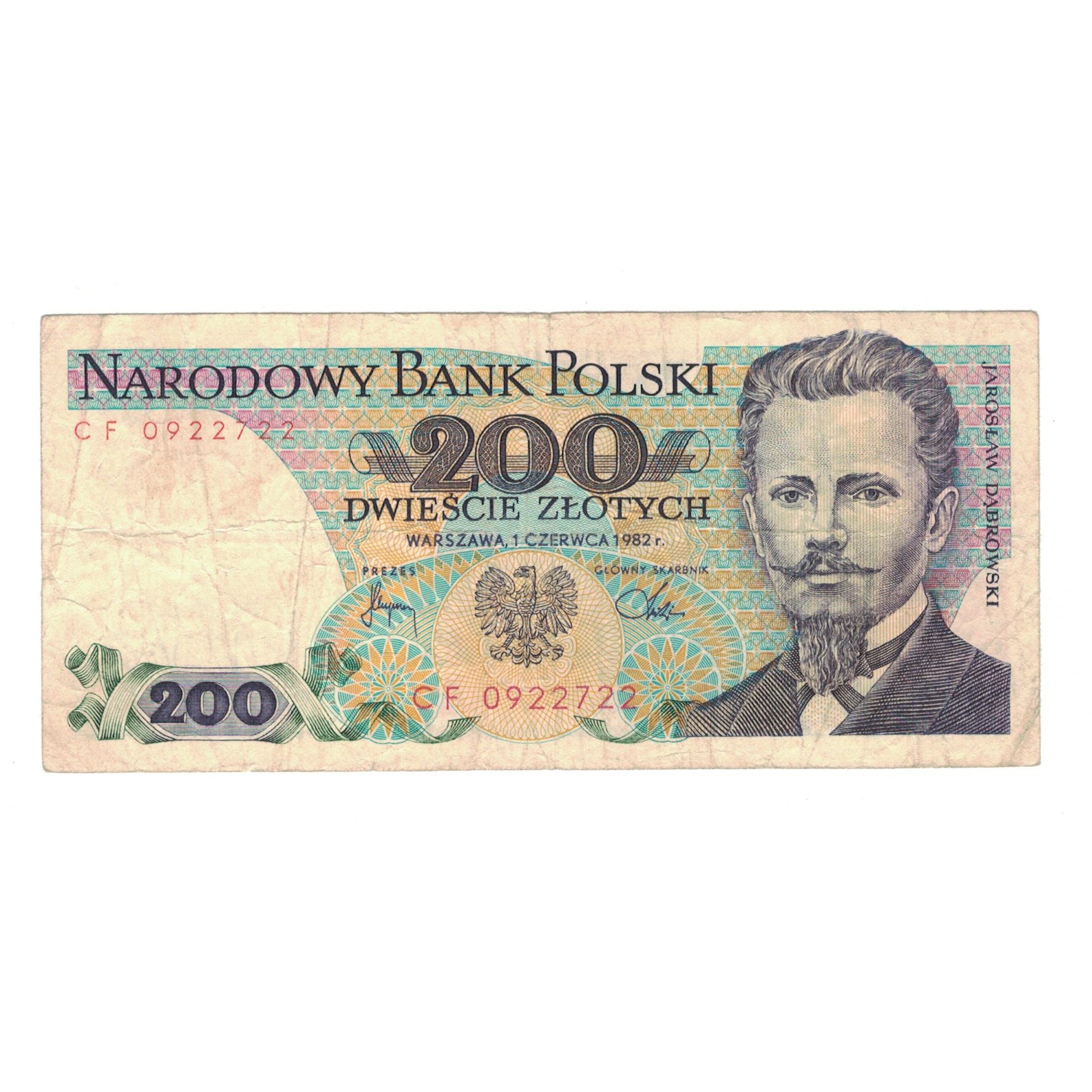 Banknote, Poland, 200 Zlotych, 1982, 1982-06-01, KM:144b, VF(30-35)
