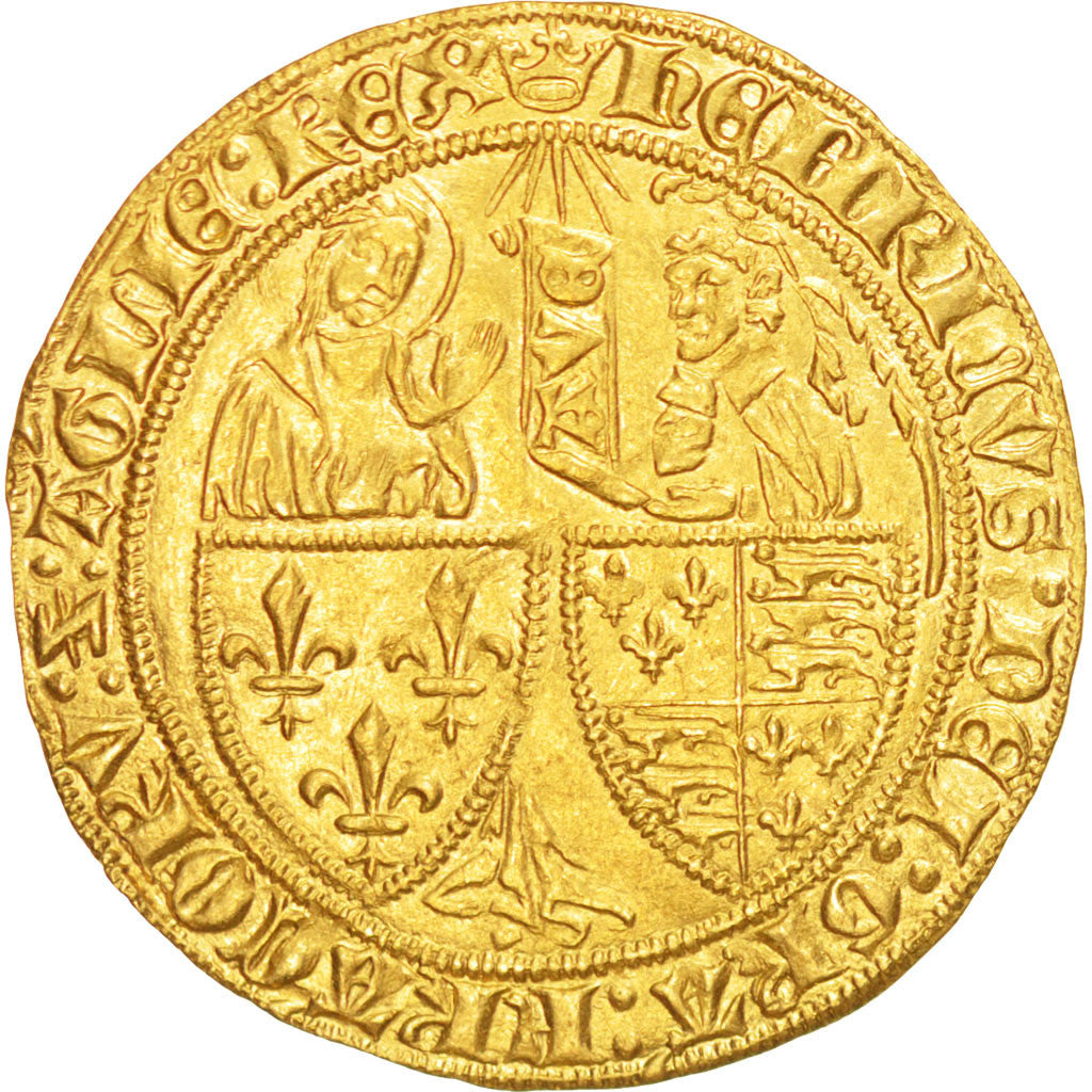 France, Henri VI de Lancastre, Salut d'or, Paris, PCGS MS62, Duplessy:443A