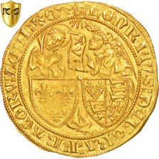 Moneta, Francia, Henri VI de Lancastre, Salut d'or, Dijon, PCGS, MS61, SPL, Oro