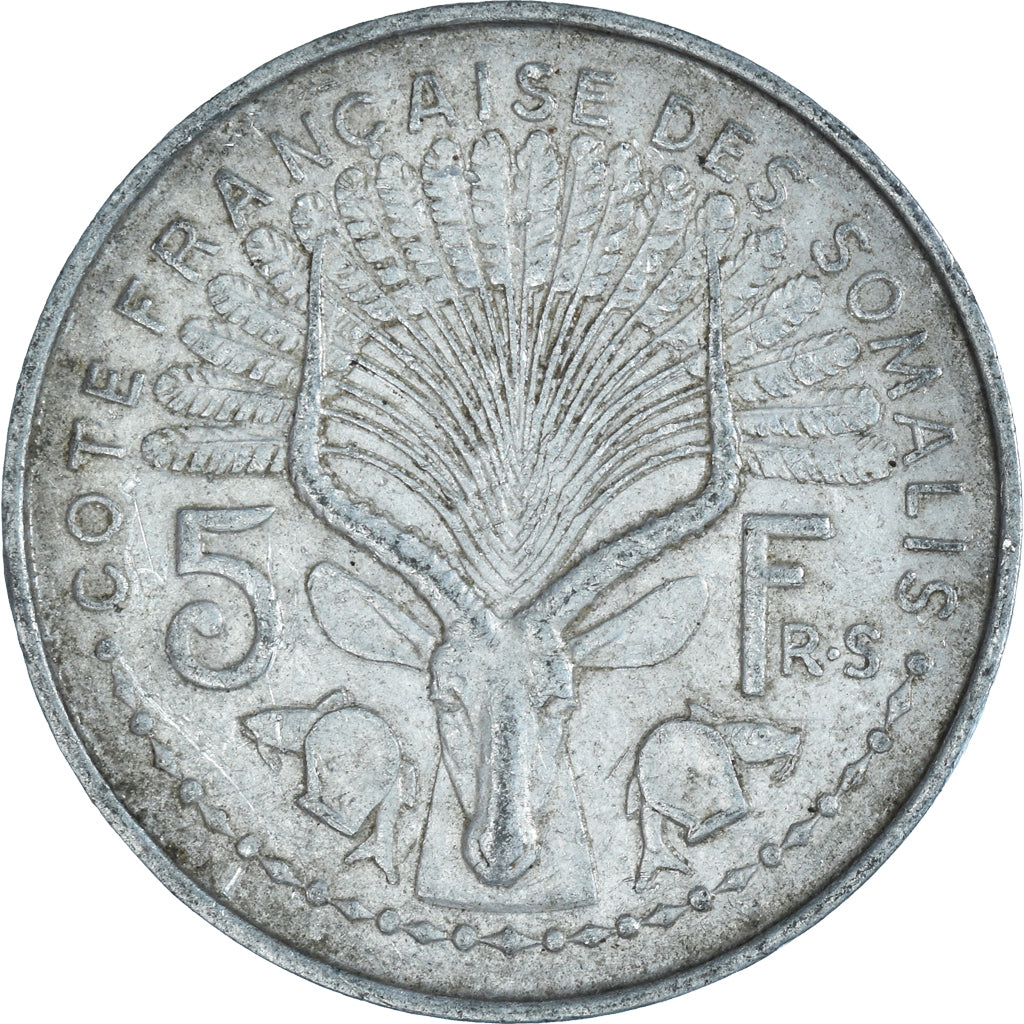 Coin, Somalia, 5 Francs, 1948
