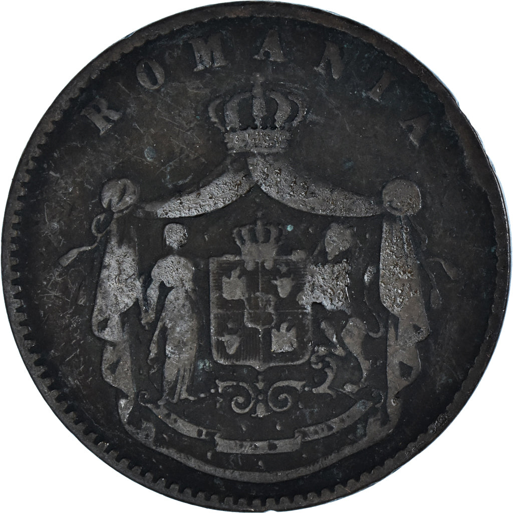 Moneta, Rumunia, 10 Bani, 1867