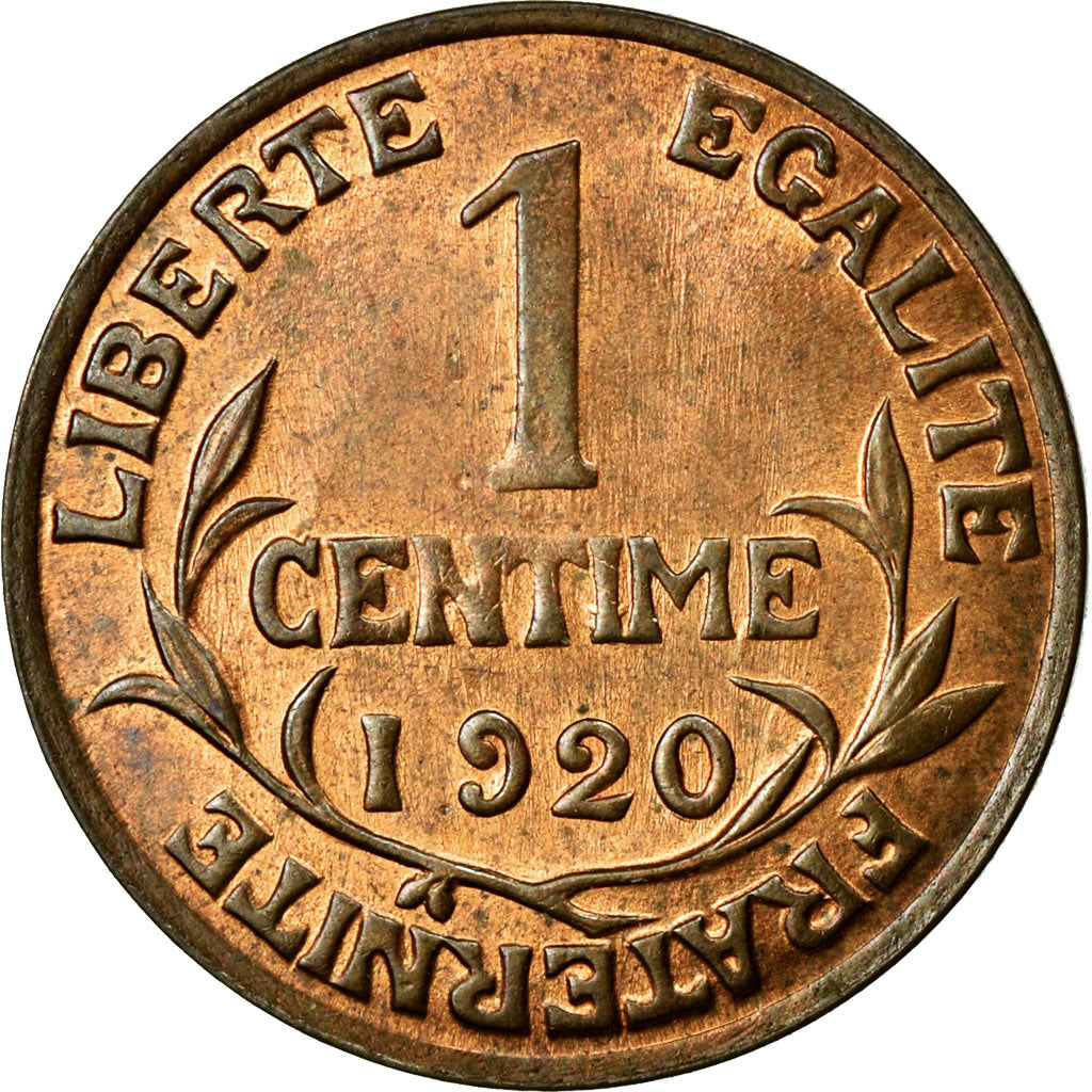 Coin, France, Dupuis, Centime, 1920, MS(60-62), Bronze, KM:840, Gadoury:90