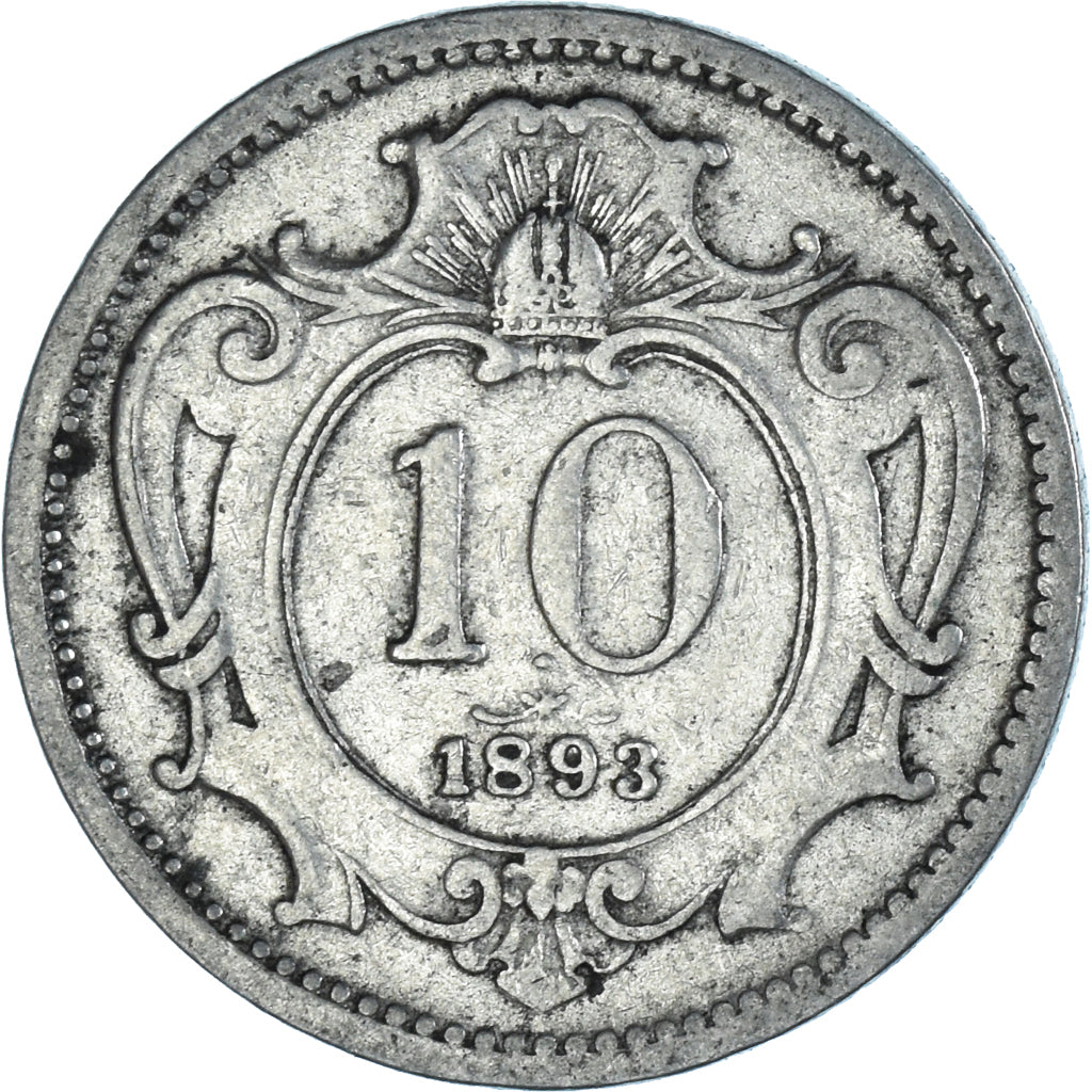 Moneta, Austria, 10 Heller, 1893