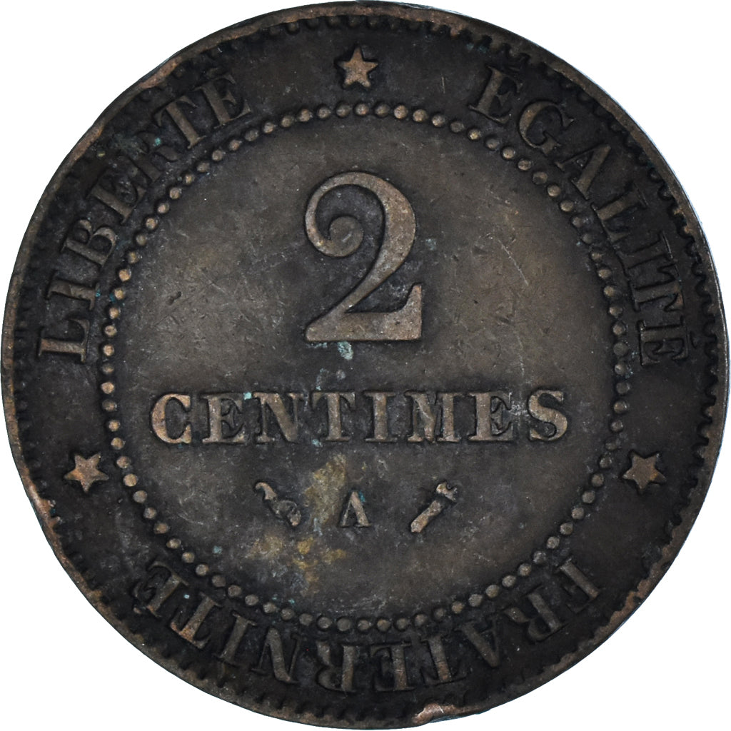 Munten, Frankrijk, 2 Centimes, 1884