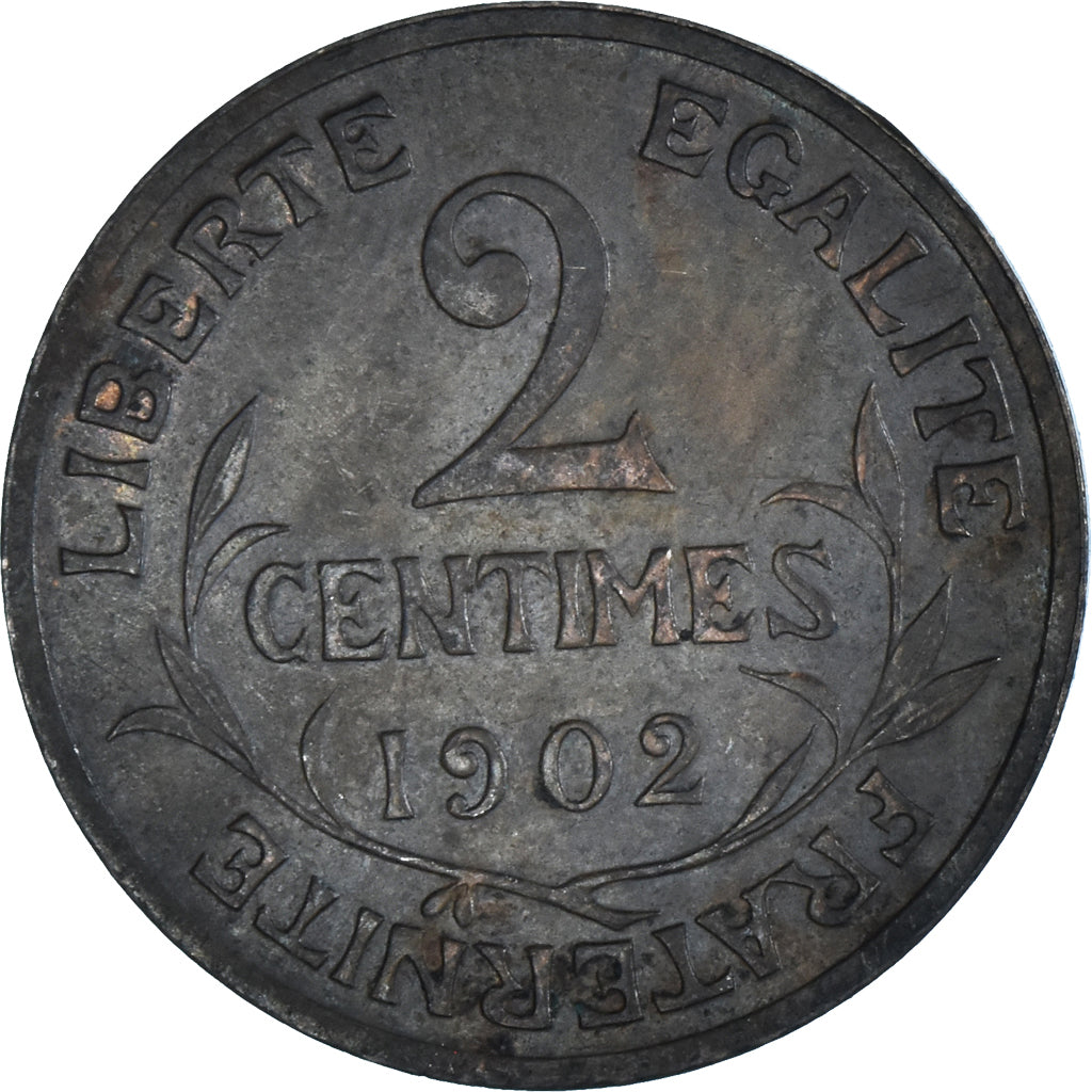 Moeda, França, 2 Centimes, 1902