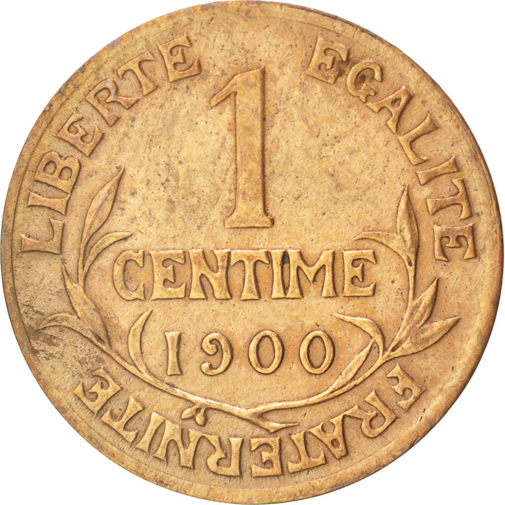 FRANCE, Dupuis, Centime, 1900, Paris, KM #840, VF(30-35), Bronze, 15, Gadoury...