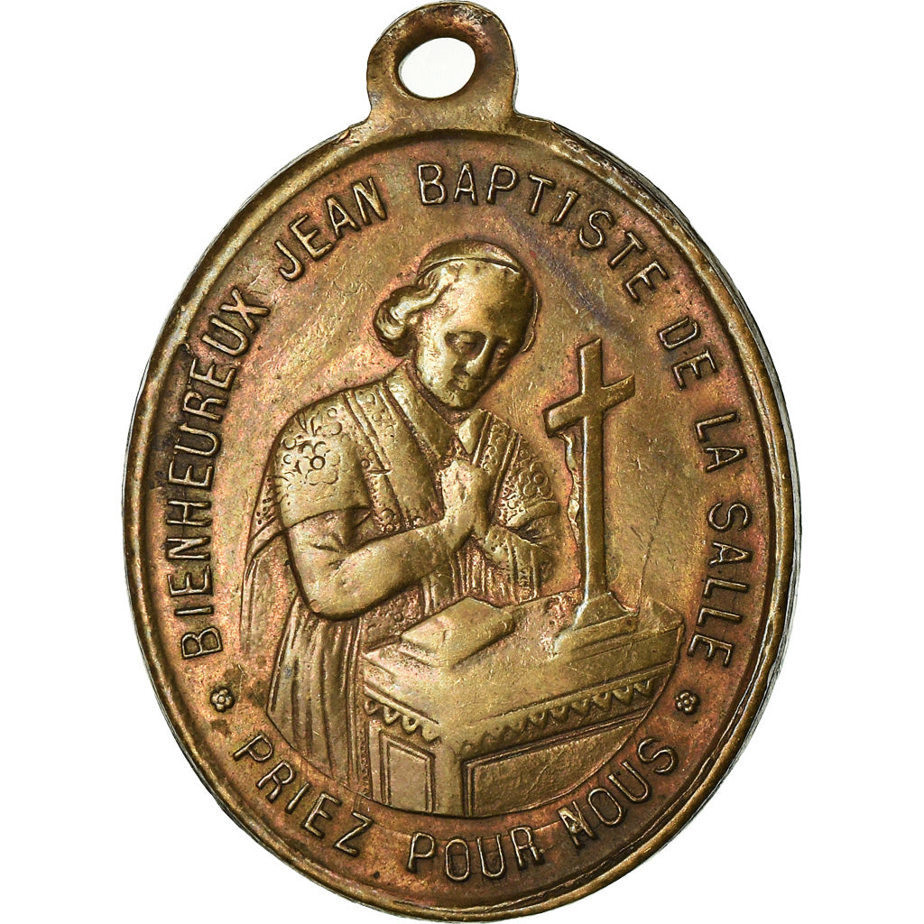 Francia, medalla, Saint Jean-Baptiste De La Salle, Religions & beliefs, 1830