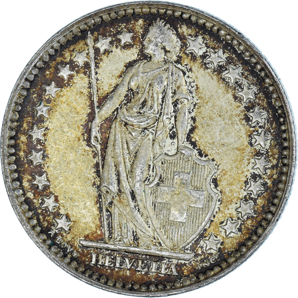 Moneda, Suiza, 2 Francs, 1943