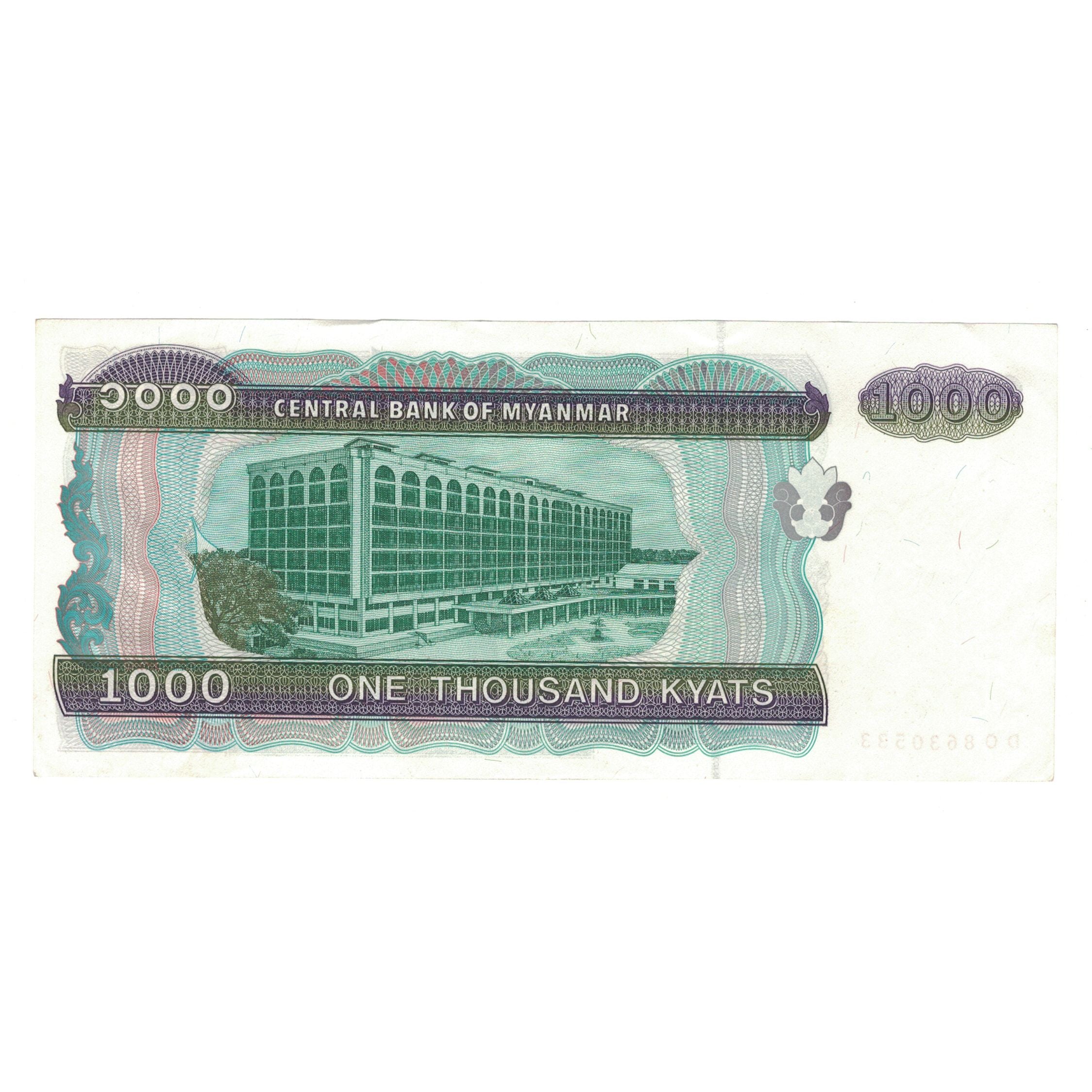 Banknote, Myanmar, 1000 Kyats, KM:80, UNC(65-70)