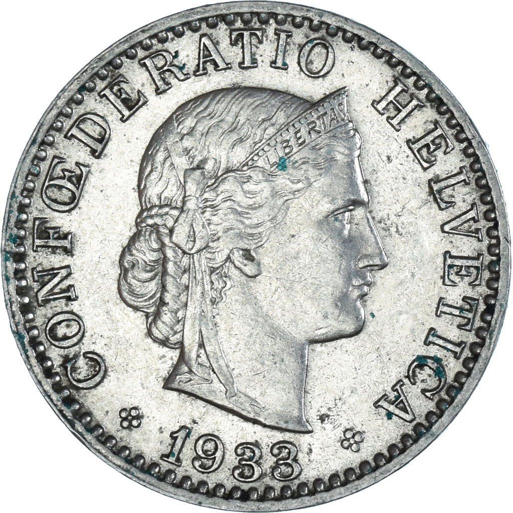 Moneda, Suiza, 20 Rappen, 1933