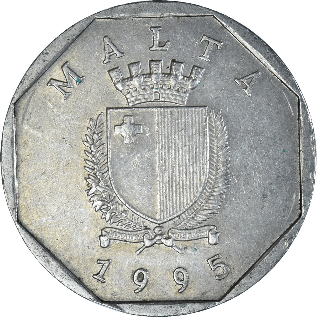 Coin, Malta, 50 Cents, 1995
