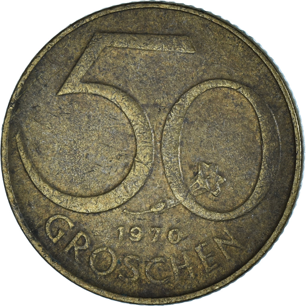 Münze, Österreich, 50 Groschen, 1970