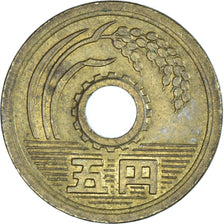 Coin, Japan, 5 Yen, 1975