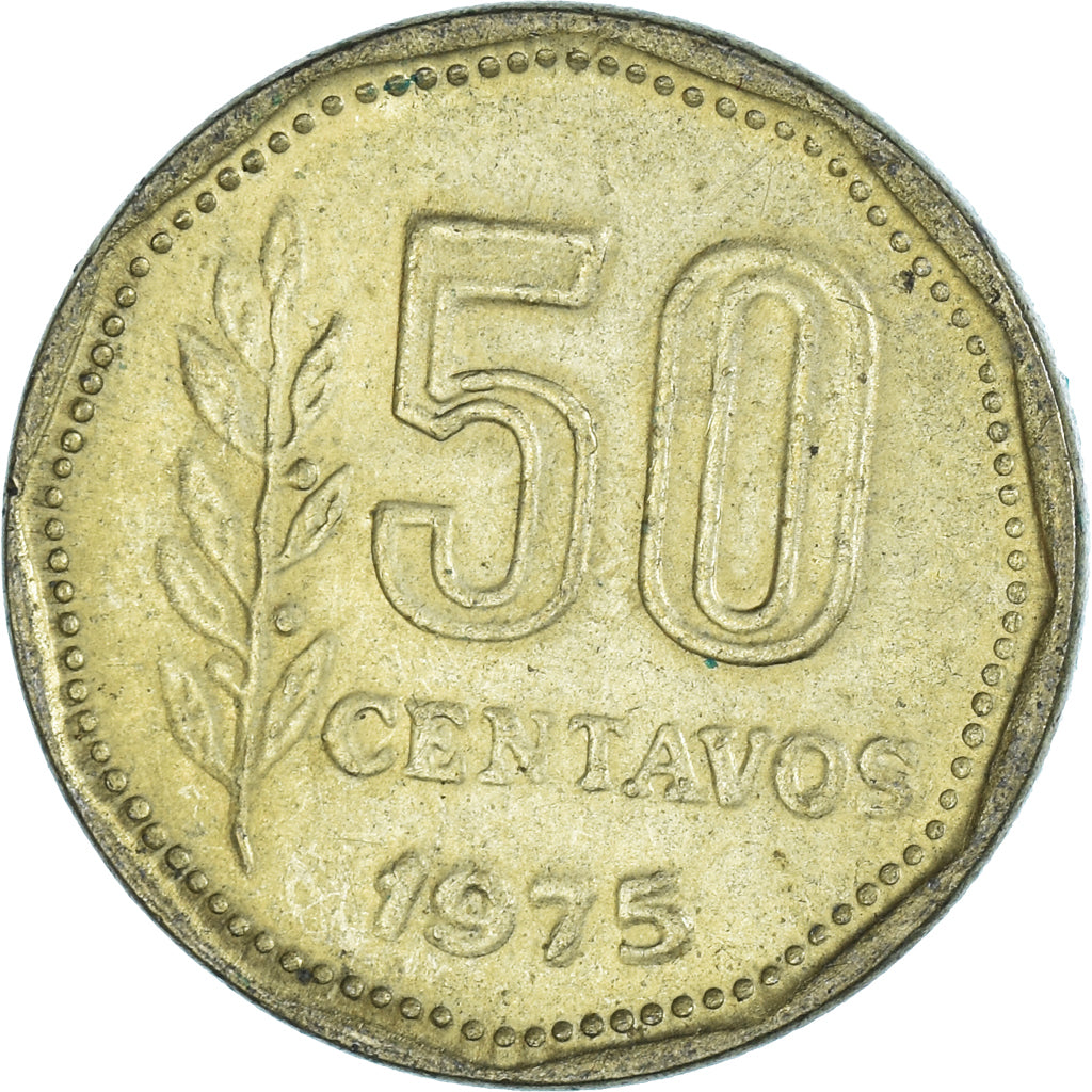 Coin, Argentina, 50 Centavos, 1975